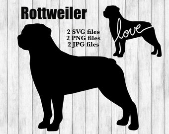 Download Rottweiler Dog Svg Etsy SVG, PNG, EPS, DXF File
