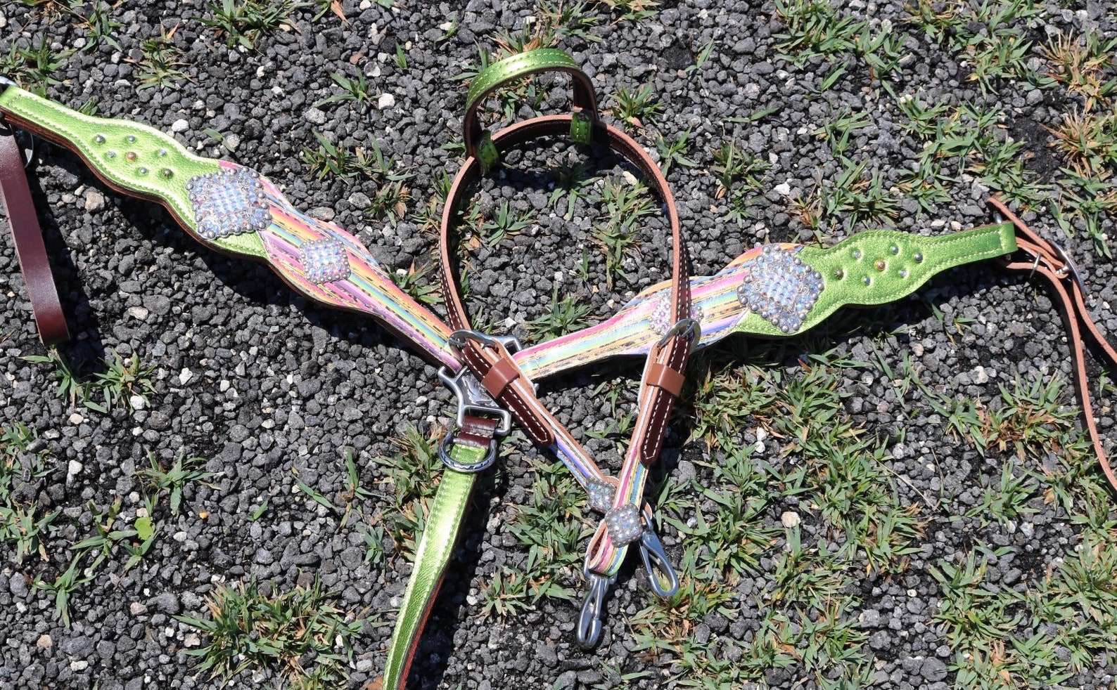 Serape Lime Green Tack Set Etsy