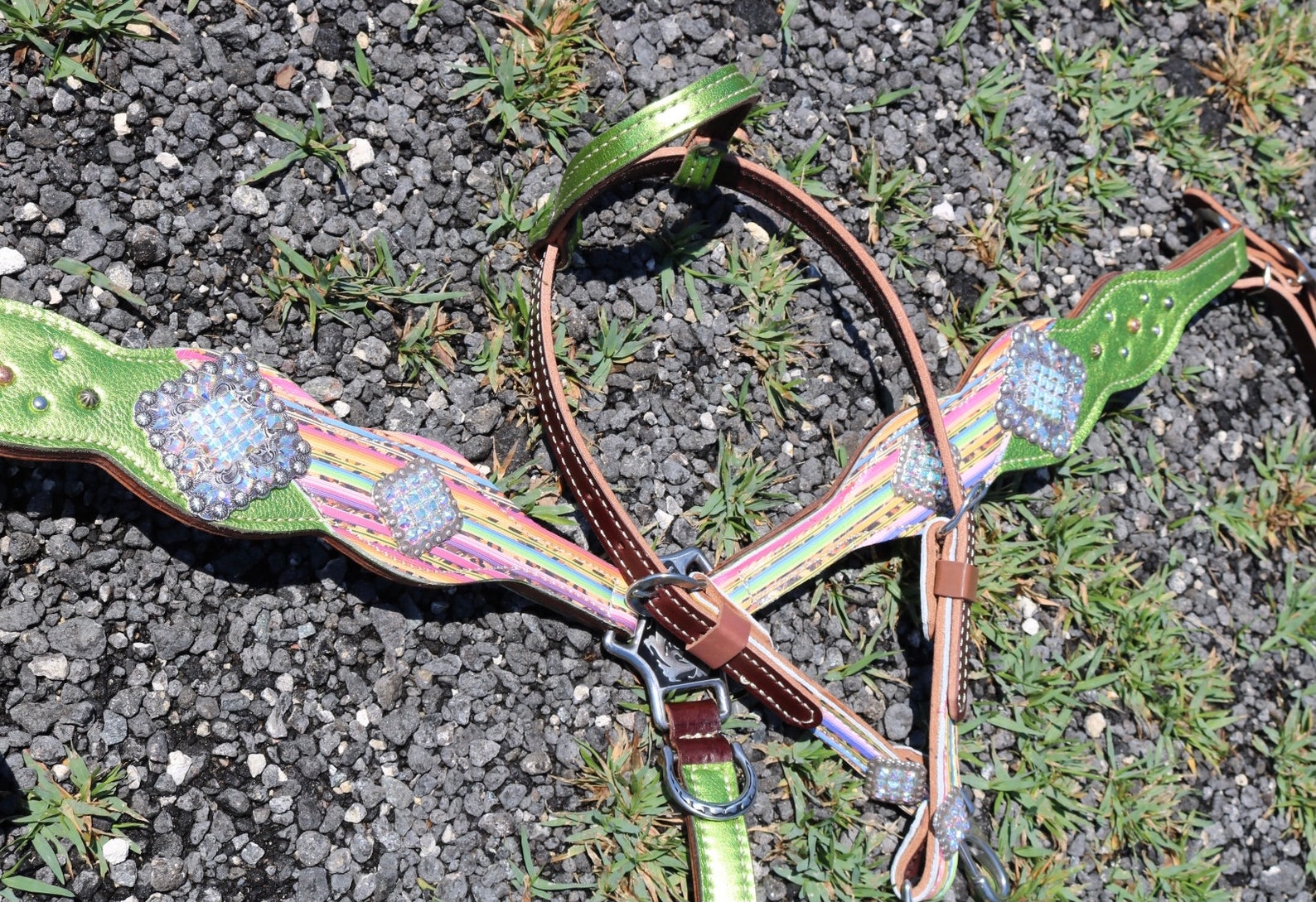 Serape Lime Green Tack Set Etsy