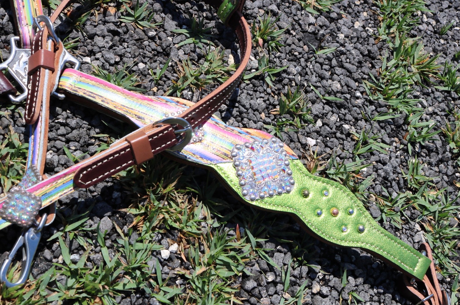 Serape Lime Green Tack Set Etsy