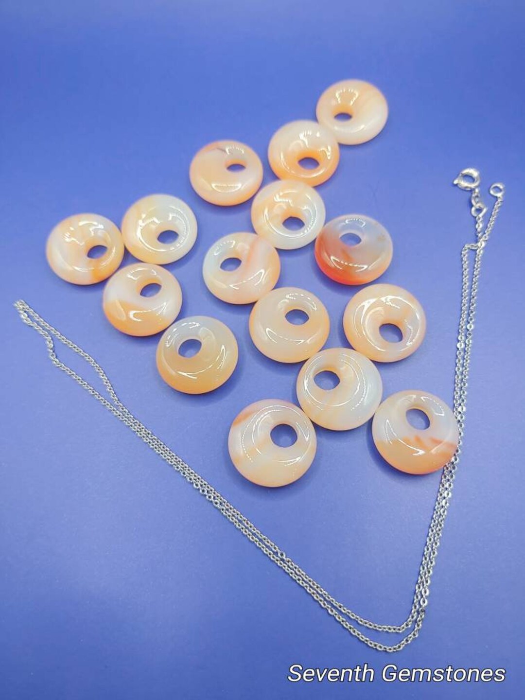 Carnelian Crystal Necklace Carnelian Necklace Genuine Etsy UK