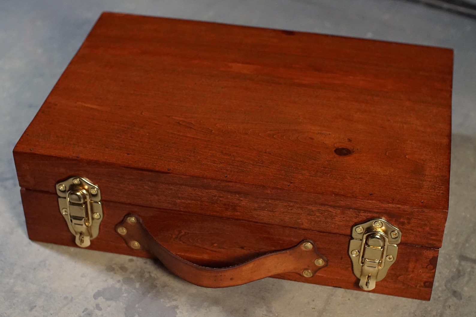 Medium Handmade Wood Gun Case Firearm Safe Box Carrying and Etsy