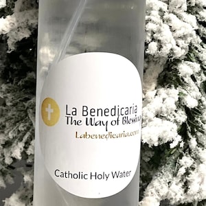 Catholic exorcised Holy Water gifted with spray bottle free refills always 4 oz  #holywater #catholicholywater #exorcisedwater