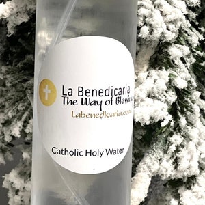 Catholic exorcised Holy Water gifted with spray bottle free refills always 8 oz  #holywater #catholicholywater #exorcisedwater