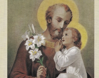 Digital pdf St. Joseph prayer card #stjoseph #catholic #stjosephprayercardpdf