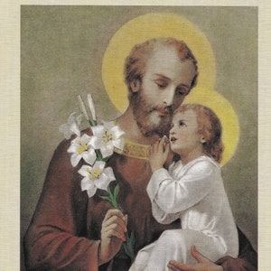 Digitale PDF-Gebetskarte zum Heiligen Josef #stjoseph #catholic #stjosephprayercardpdf