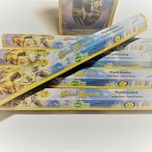 St. Michael Archangel Michael blessed incense one tube or hex of 20 sticks  #saintmichael #stmichael