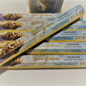 St. Anthony blessed incense hex of 20 sticks patron of the lost #patronofthelost #saintanthony #stanthony #incense