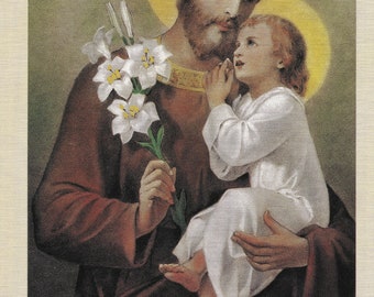 St. Joseph prayer card in English  #stjoseph #catholic