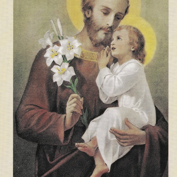 St. Joseph prayer card in English  #stjoseph #catholic