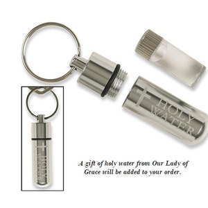 Holy water travel vial Catholic holy water added as a gift for protection and cleansing #holywatervial #catholic #holywatertravelvial