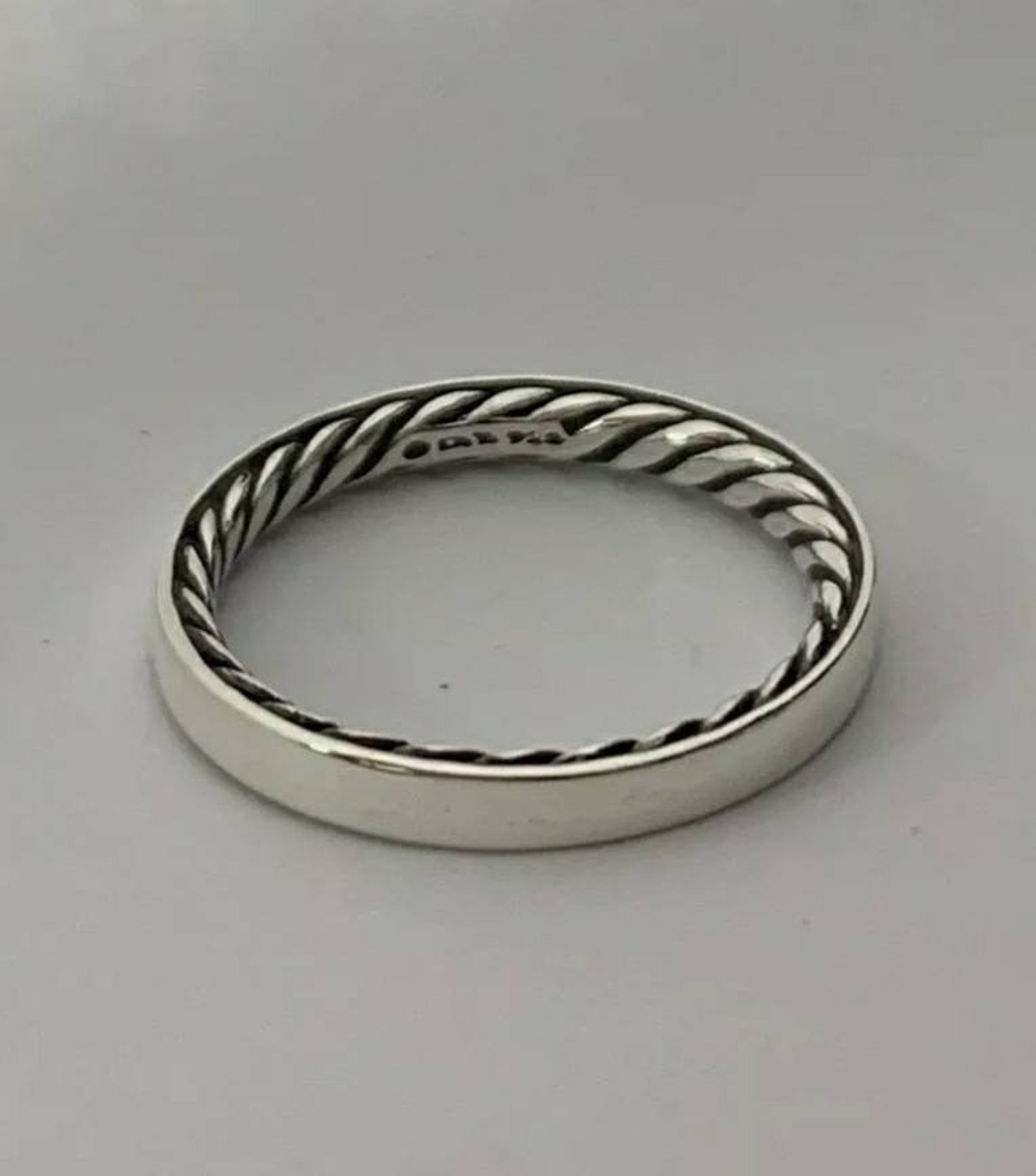 David Yurman Cable Band Ring 3mm 925 Sterling Silver Size 6 | Etsy