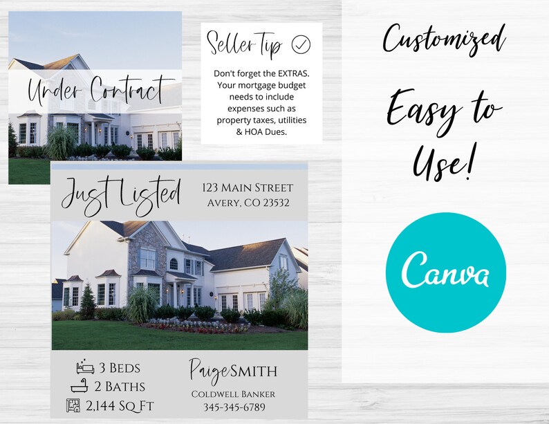 Real Estate Branding Kit Easy to Use and Customize Realtor ...