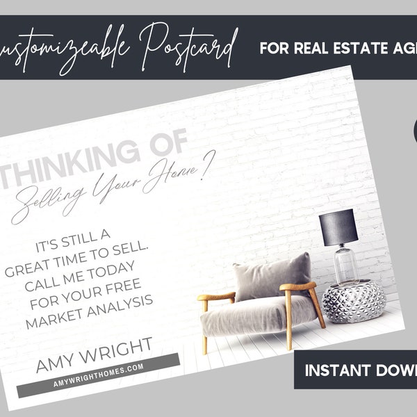 Real Estate Farming PostCard Canva Template!  Instant Download | Marketing