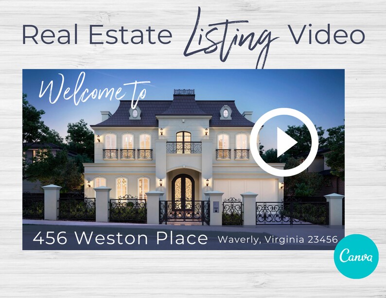 Real Estate Listing Video Template Easy to Use and Customize | Etsy
