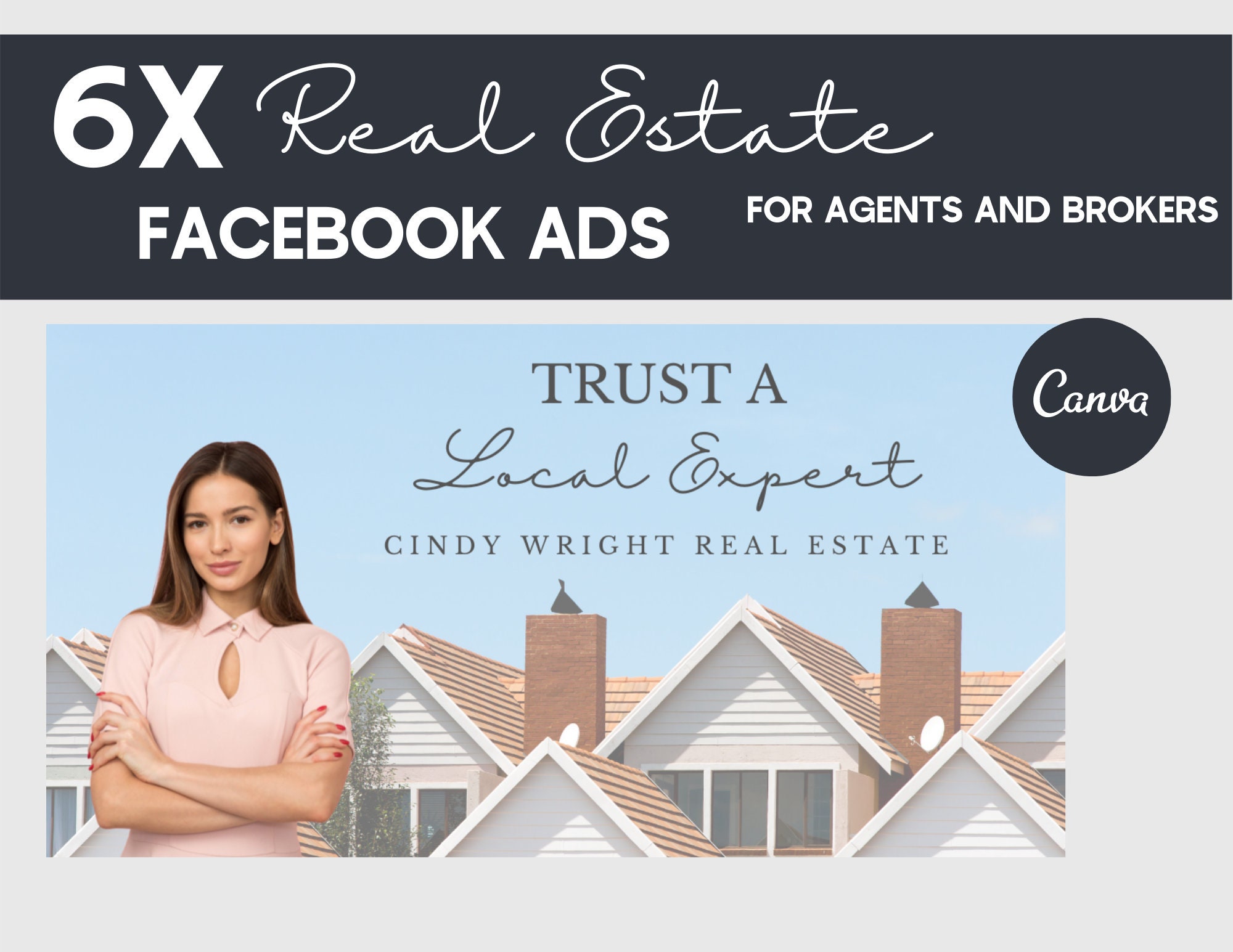 6X Real Estate Facebook Ad Templates Easy to Customize Marketing Etsy 6X Real Estate Facebook Ad Templates Easy to Customize Marketing Etsy