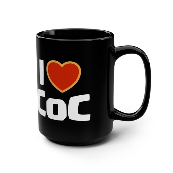 I Love CoC Mug, I Heart Clash of Clans Mug, Funny Clash of Clans Mug, Clash Royale Mug, Perfect Gift for Clash of Clans Gamer
