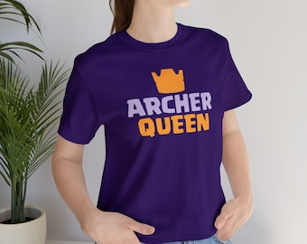 Archer Queen Clash of Clans T-Shirt, Clash Royale Shirt, Funny Gaming Tee, CoC Fan Apparel, Gift for CoC Fans, Mobile Gamer Gift for Her