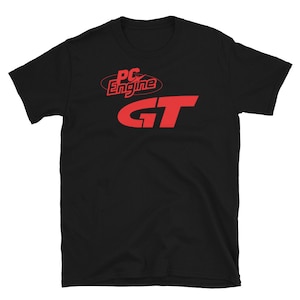 May include: Black t-shirt with a red "PC Engine GT" logo.