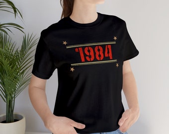 George Orwell 1984 Shirt, Vintage Literary Tee for Book Lovers, Orwellian Dystopian Future Literature Gift, Thought-Provoking Novel Quote