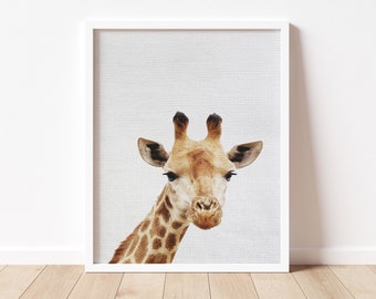 Giraffe Print, Giraffe Poster, Giraffe Wall Art for Nursery Wall Decor,  *Instant Download*