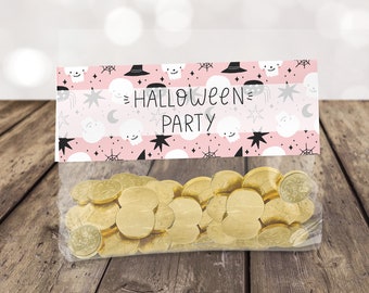 Halloween Bag Topper for Halloween Favors, Treat Bag Toppers for Halloween Candy Bag, Halloween Printable , *Instant Download