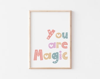 Spielzimmer Wandkunst, You are Magic, Spielzimmer Drucke, Babyzimmer Ideen, Über Krippen Dekor, KinderZimmer Druck,*SOFORT DOWNLOAD*