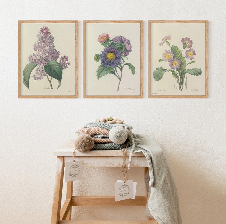 Flower Wall Art for Bedroom Wall Decor Wildflower Print for Etsy