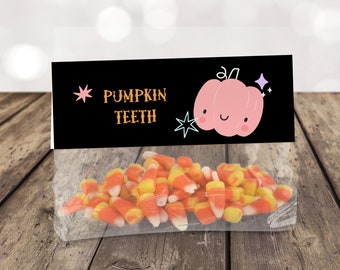 Candy Corn Halloween Bag Topper for Halloween Goodie Bag, Treat Bag Toppers for Halloween Candy Bag, Halloween Printable , *Instant Download