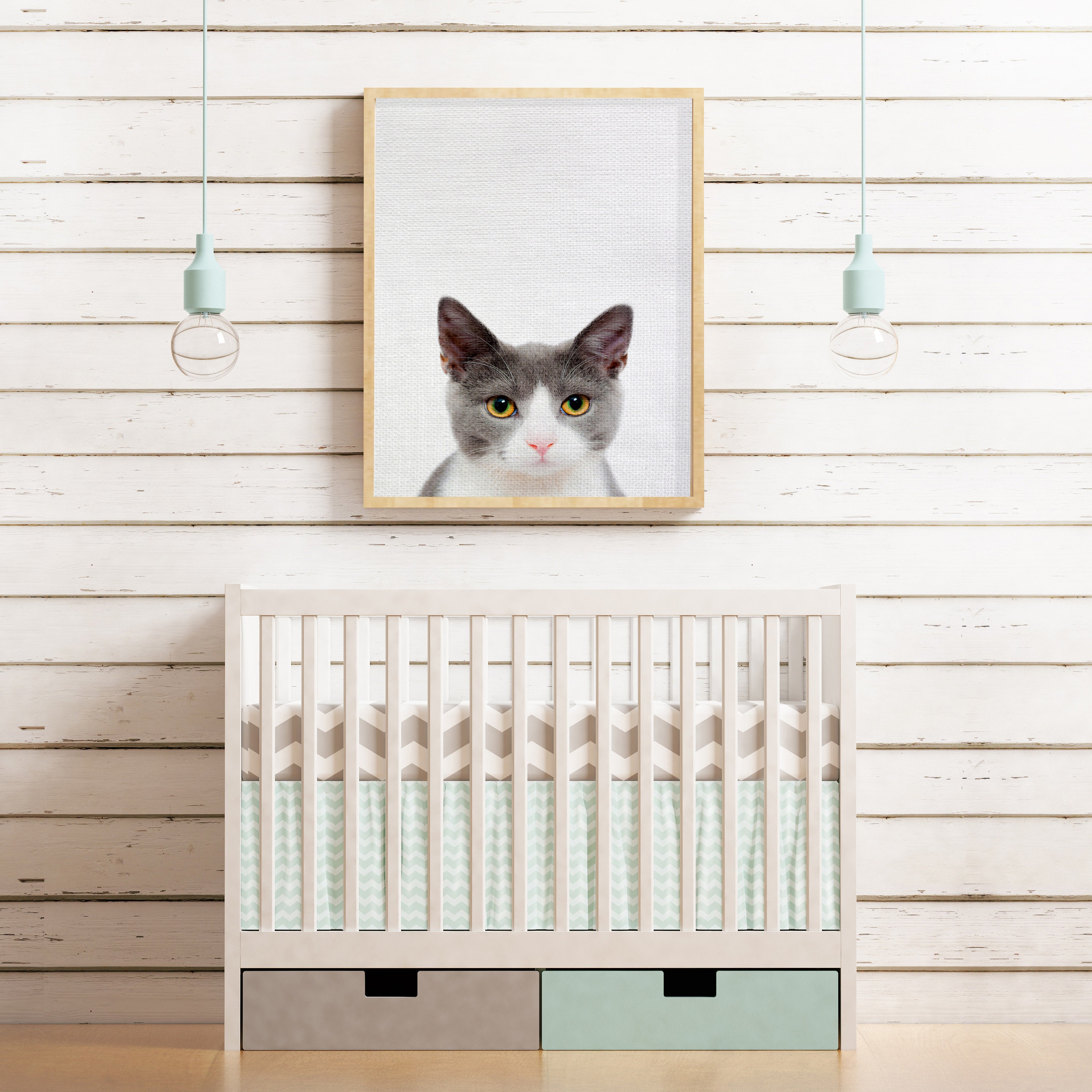 Cat Decor Cat Prints Nursery Animal Print for Nursery Wall Etsy