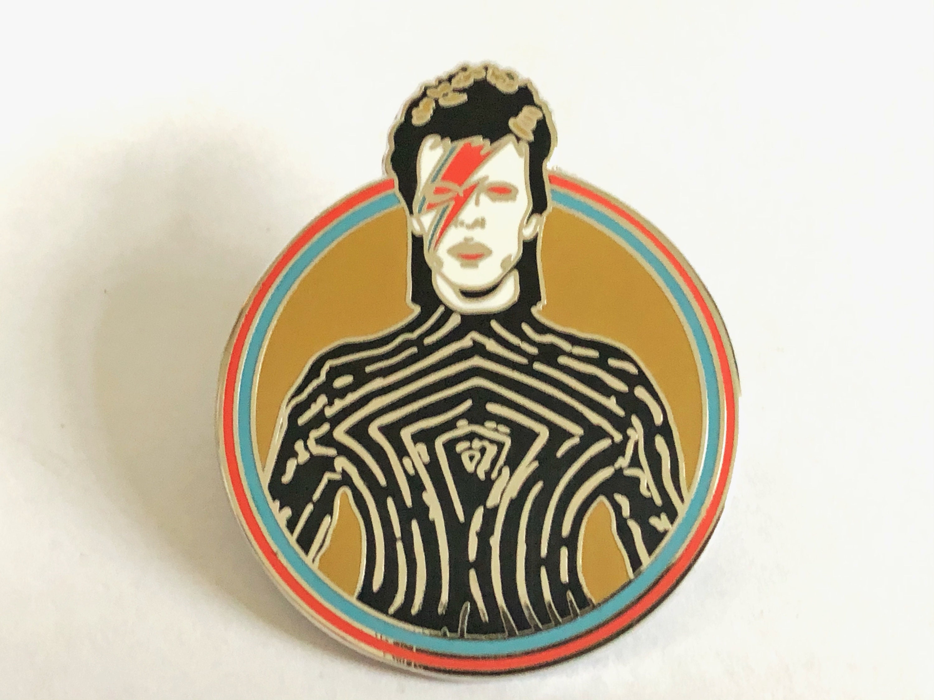 DAVID BOWIE Pin Ziggy Stardust Starman Enamel Metal Lapel Etsy