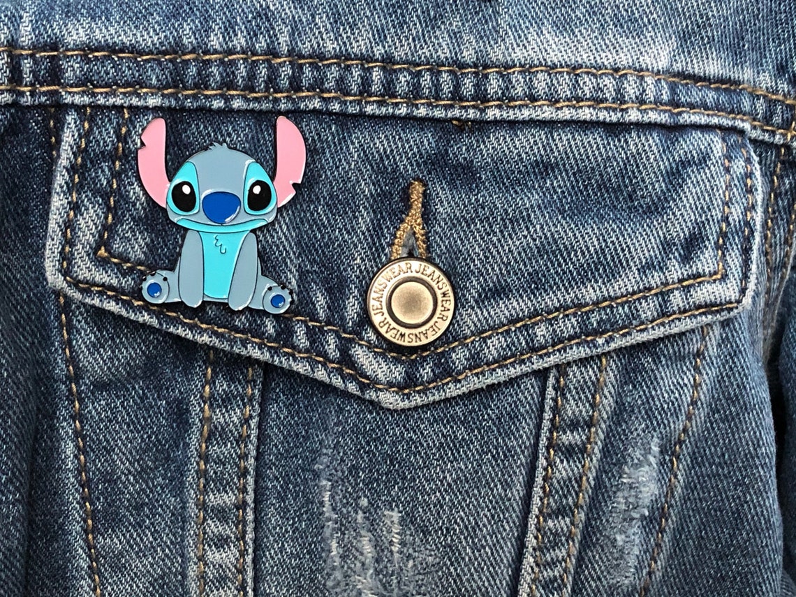 STITCH Pin Enamel Metal Lapel Pin Badge | Etsy