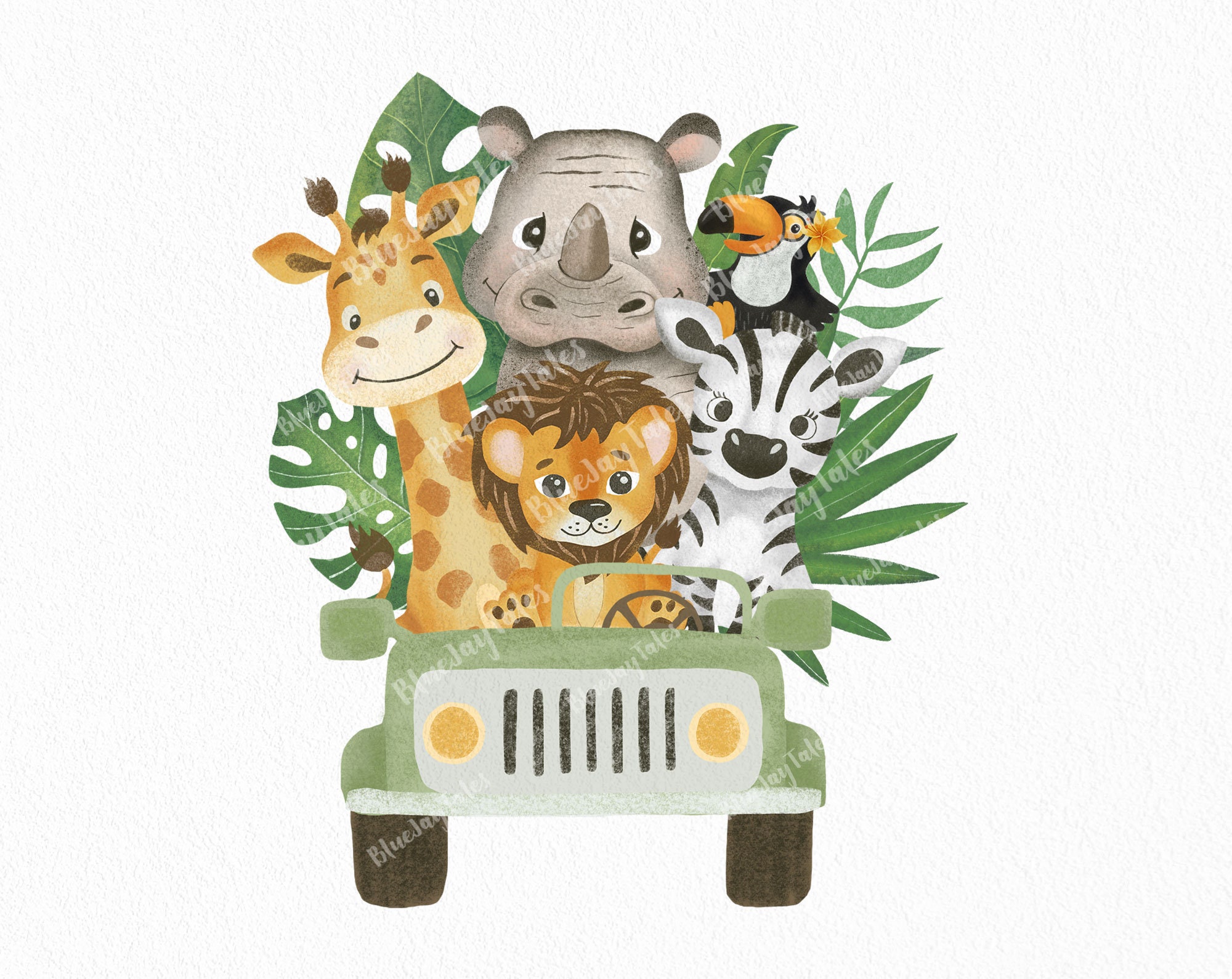 Safari woodland sublimation PNG file, jungle sublimation designs, bab…