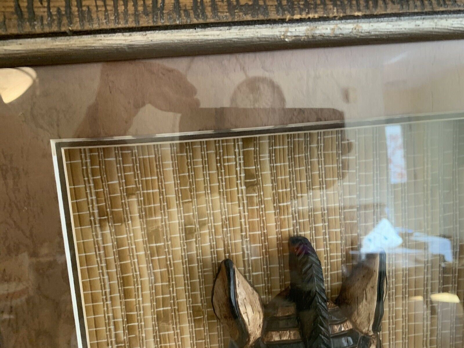 Zebra Head Shadowbox Zebra on Bamboo in Frame Picture Wall Etsy