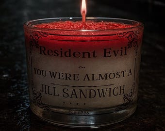 Resident Evil- You Were Almost A Jill Sandwich Candle- Gamer Gift
