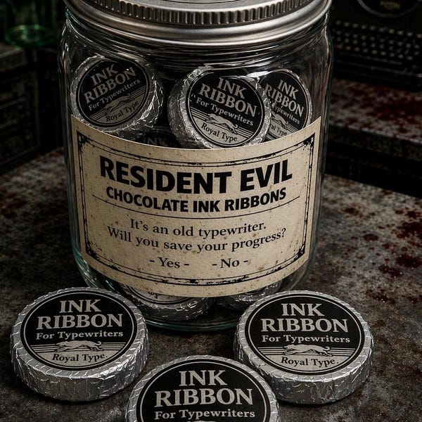 Resident Evil Requiem – Inspiriertes Schokoladenfarbband Glas – Essbares Horror Sammlerstück