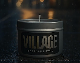 Resident Evil Village Inspired Candle – Atmospheric Horror Decor | Gamer Gift | Survival Horror Collectible