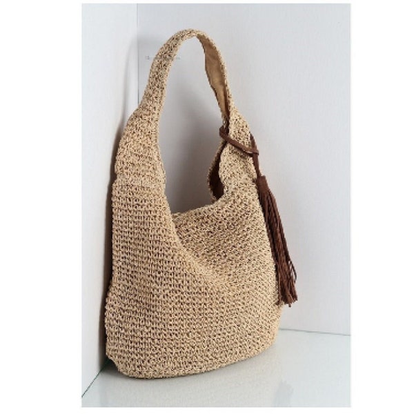 Sac raphia besace beige, sac boho chic, palm tree bag, sac boho, raffia bag summer