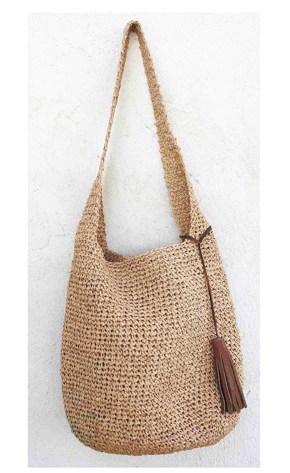 Beige Raffia Bag Boho Chic Bag Palm Tree Bag Boho Bag - Etsy Sweden