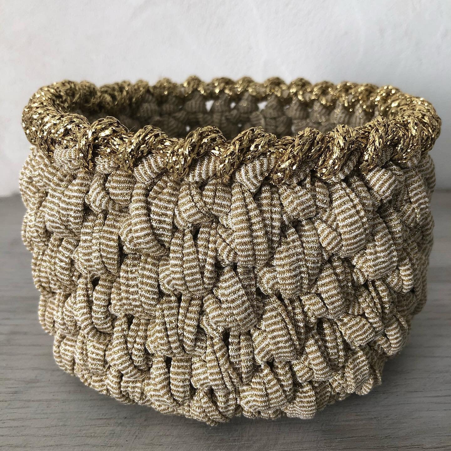 Corbeille Cache Pot en Tissu Recyclé, Corbeille Upcycling, Cobeille Home Déco