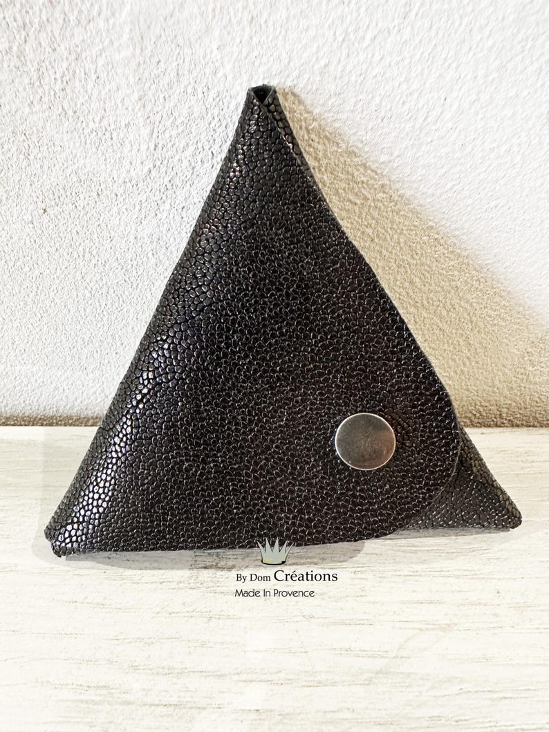 Triangular Coin Purse Triangle Leather Coin Purse, Handmade Leather Coin Purse - Etsy