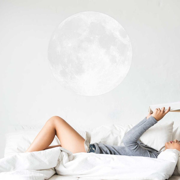 Moon Wall Decal Etsy