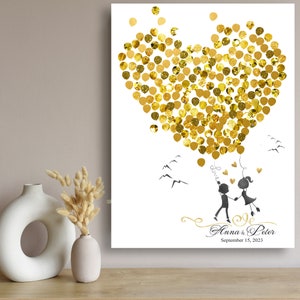 Custom Wedding Guest Book Decor, gold Alternative Wedding Sign or Guest Book Alternative, Wedding Unique Guest Book for Custom Wedding