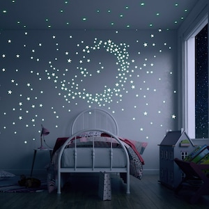 Glow Stars Wall Decals - Nursery Decals, Star Decals, Kids Room Decor, Nursery Wall Art, Celestial Wall Stickers