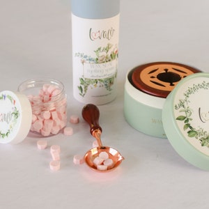 Wax Seal beginner Kit, DIY Beginner Kit, Wedding Wax Seal, Wax Sealing Wax Kit, Wax Stamp Kit