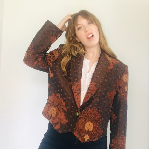 Vintage Expose Tapestry Bolero Jacket