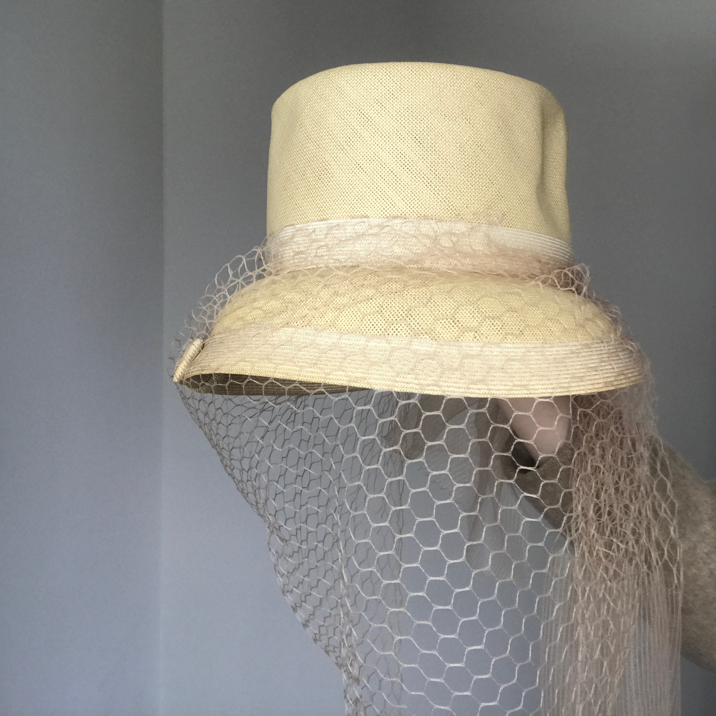 Vintage Noreen Fashion Hat With Pink Veil - Etsy Canada