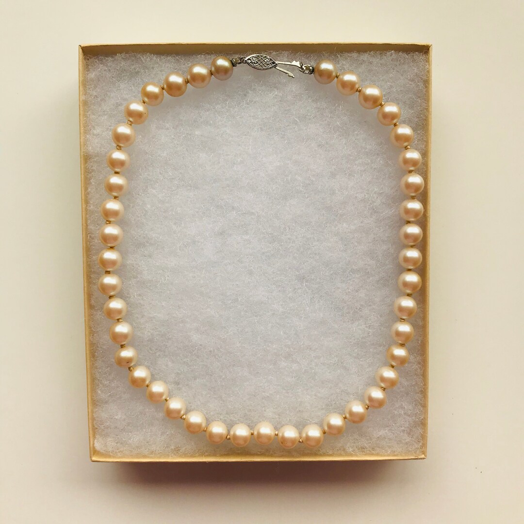 Pearl Costume Jewelry Necklace Etsy
