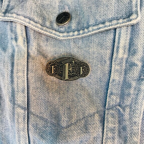 Vintage Ferré Jeans Denim Jacket with Pink Collar - image 5