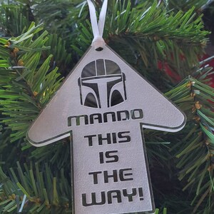 Mando This Is the Way Ornament, Disc Golf